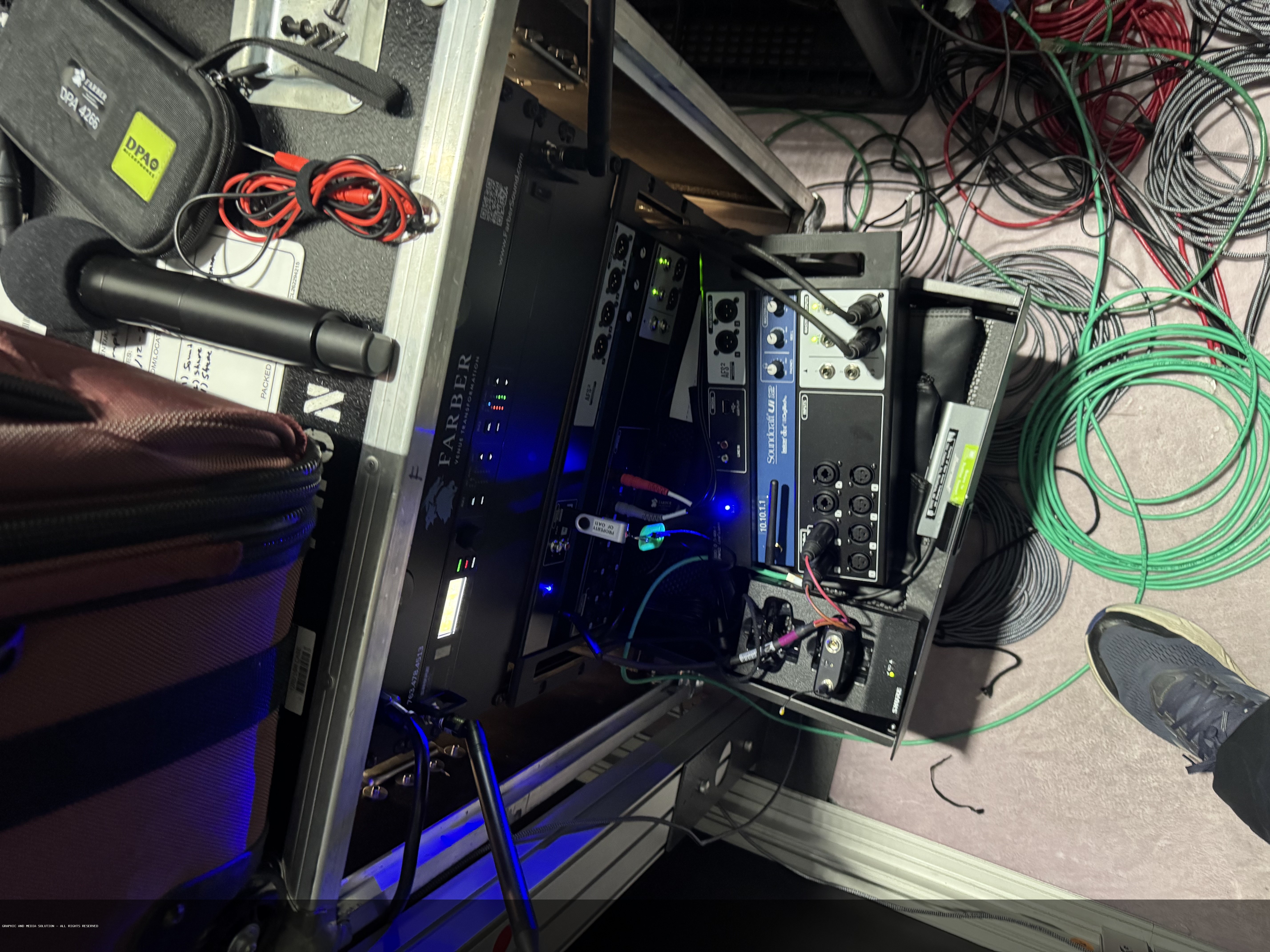 Live event — full rig